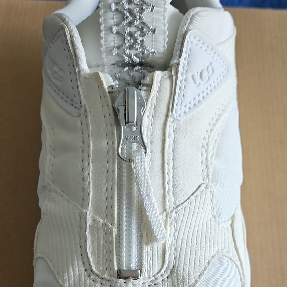 UGG CA805 Women's White/Cream Zip Sneakers - Picture 4 of 16